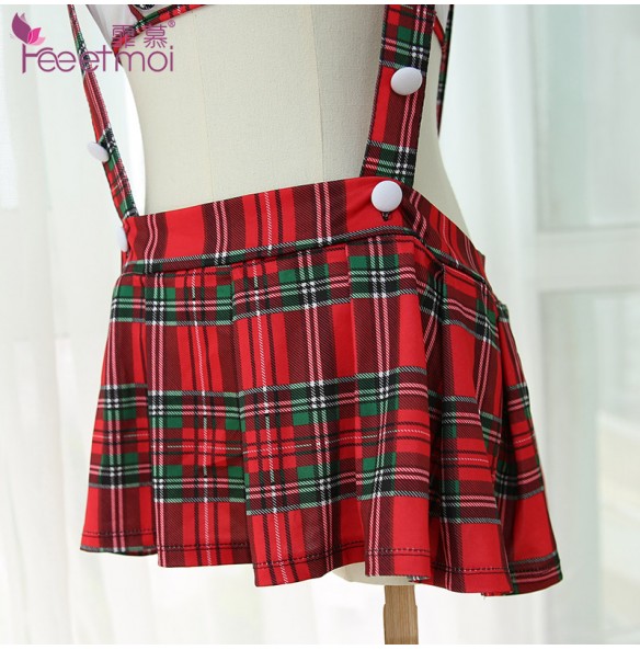 FEE ET MOI Innocent Sweet Student Costume (Red - White)